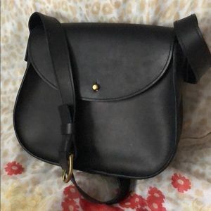 Madewell Black Leather  shoulder bag